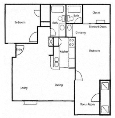 a floor plan of a house